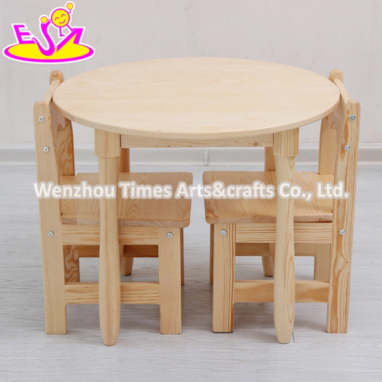 Wholesale Cheap Primary School Wooden Kids Round Table and Chairs for Study W08g232