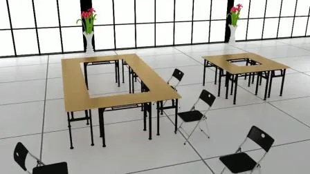 현대 교실 어린이 학교 어린이 거실 가구 의자 책상 회의 연구 테이블