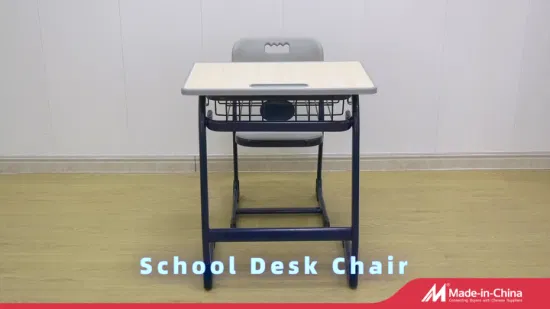 새로운 디자인 초등학교 싱글 어린이 학습 책상과 의자